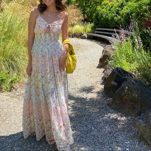 Floral maxi dress from local boutique